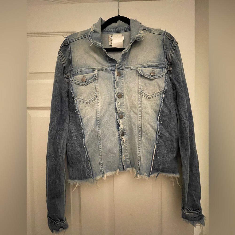 Revice distressed jean jacket